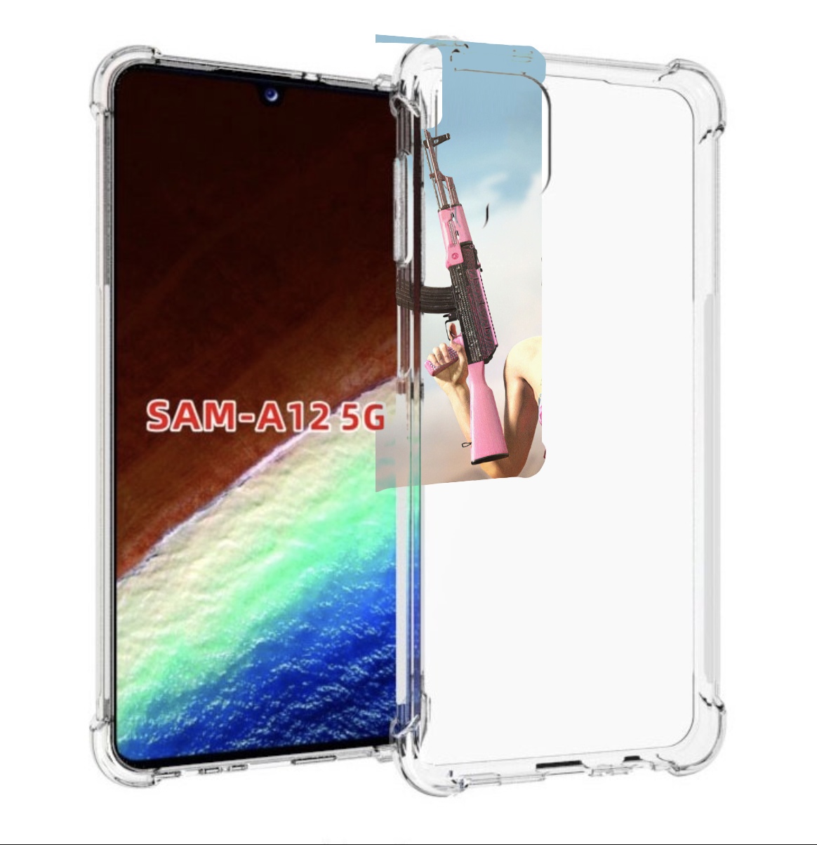 

Чехол MyPads девушка из PUBG для Samsung Galaxy A12 (SM-A125F) 2020/21/A12 Nacho SM-A127F, Прозрачный, Tocco