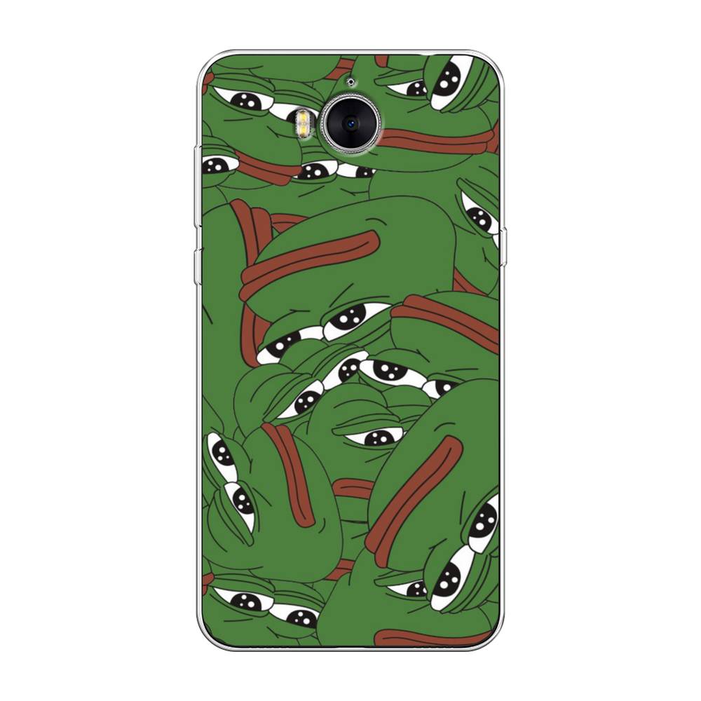 

Чехол Awog на Huawei Y5 2017 "Печальный frog", Разноцветный, 62550-9