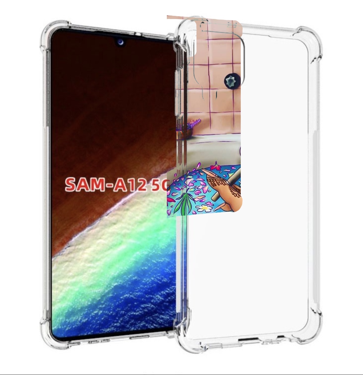 

Чехол MyPads девушка в ванне женский для Samsung Galaxy A12 (SM-A125F) 2020/21, Прозрачный, Tocco