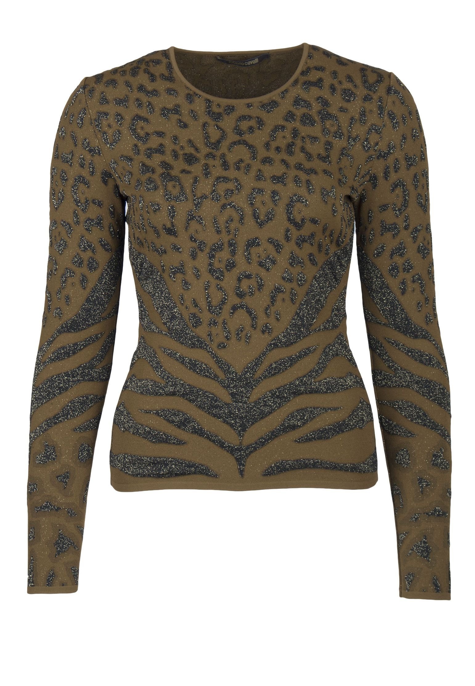 

Джемпер женский Roberto Cavalli 96372 зеленый 40 IT, 96372