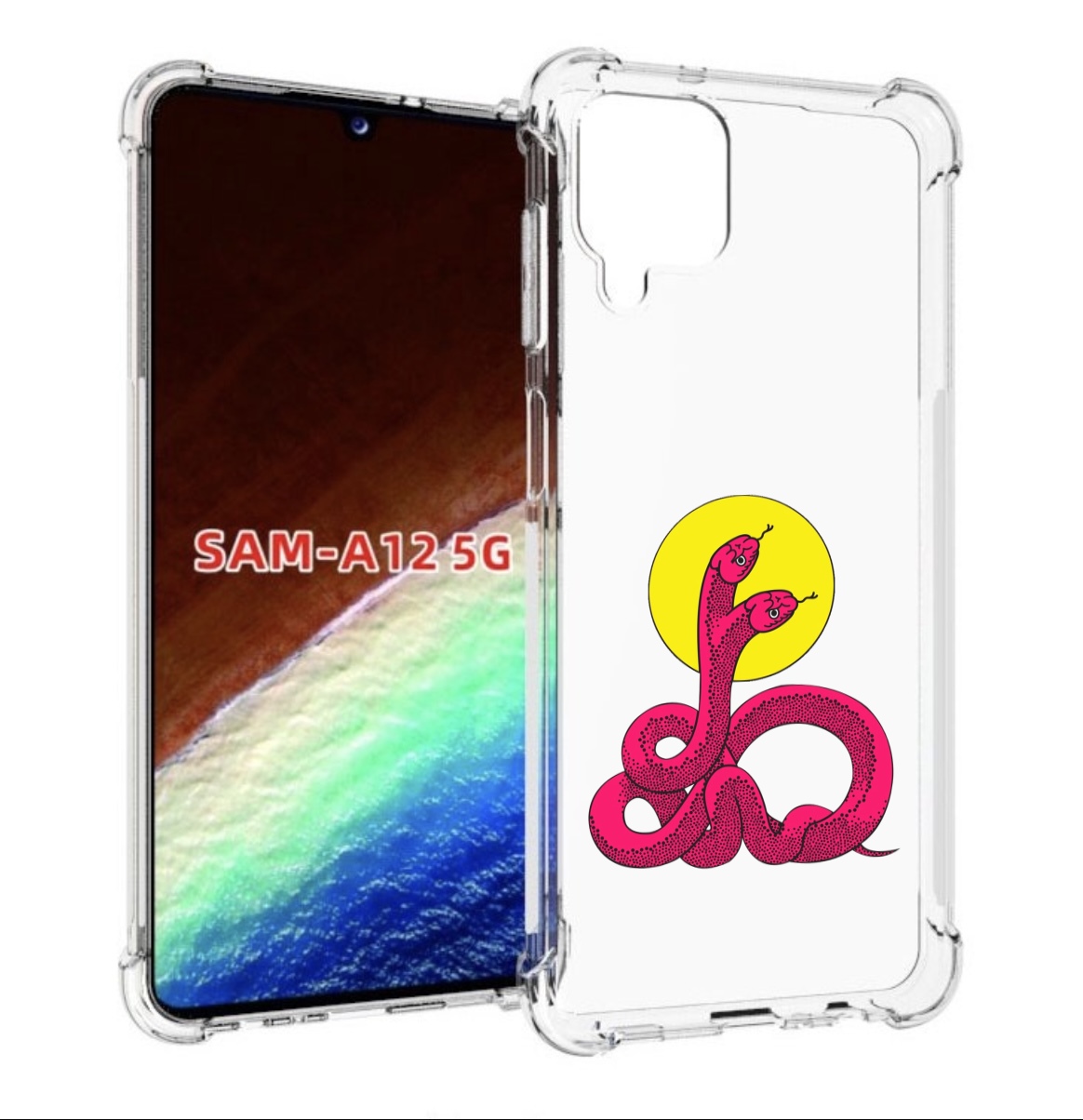 

Чехол MyPads двухголовая-змея для Samsung Galaxy A12 (SM-A125F) 2020/21/A12 Nacho SM-A127F, Прозрачный, Tocco