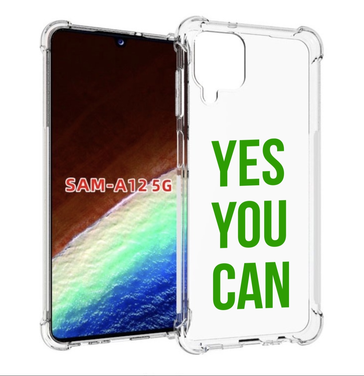 

Чехол MyPads да-ты-можешь для Samsung Galaxy A12 (SM-A125F) 2020/21/A12 Nacho SM-A127F, Прозрачный, Tocco