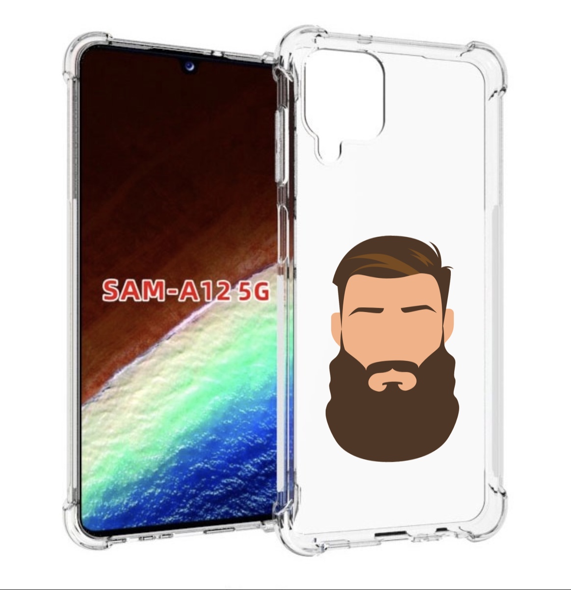 

Чехол MyPads густая-борода для Samsung Galaxy A12 (SM-A125F) 2020/21/A12 Nacho SM-A127F, Прозрачный, Tocco