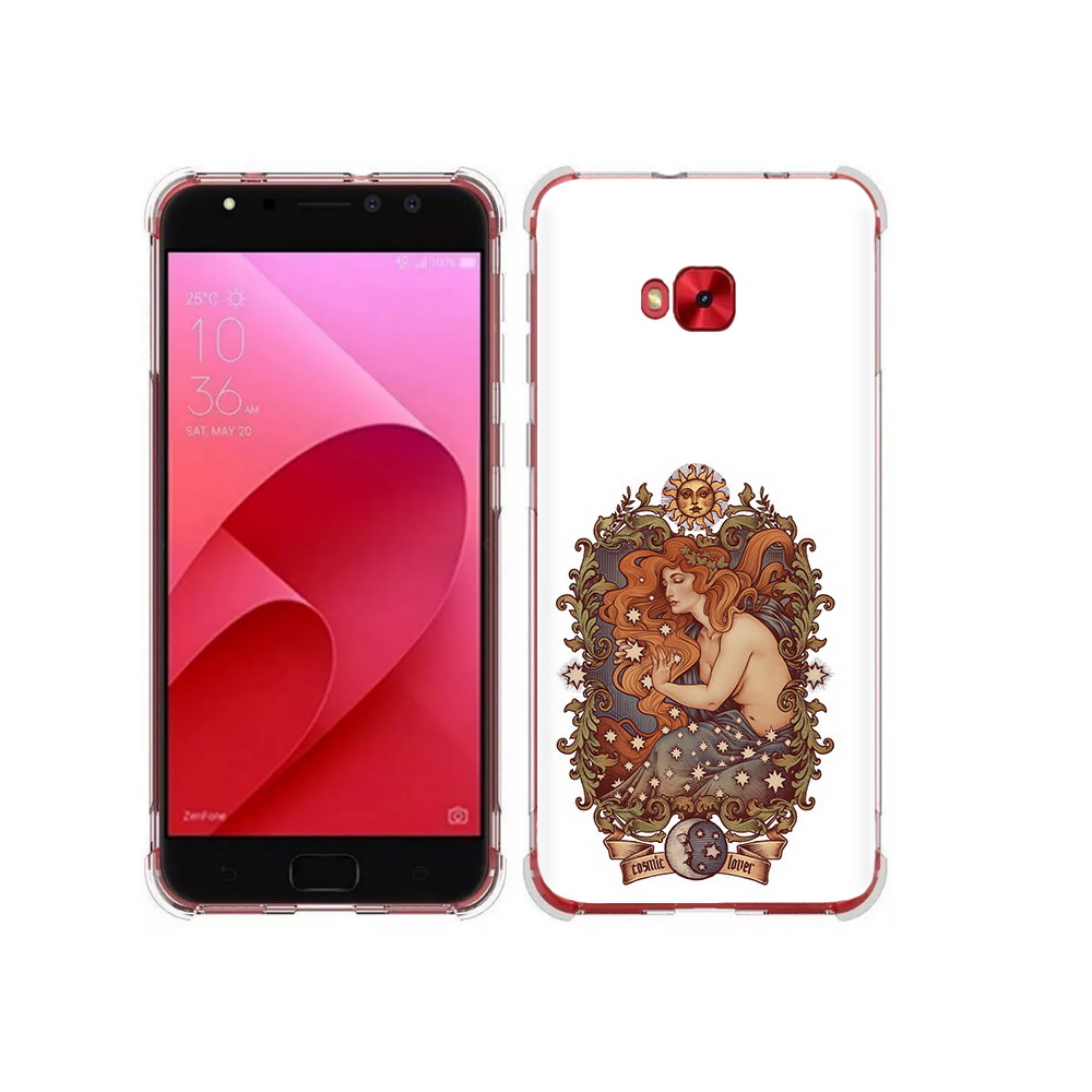 

Чехол MyPads Tocco для Asus ZenFone 4 Selfie звездная девушка абстракция (PT76274.652.351), Прозрачный, Tocco