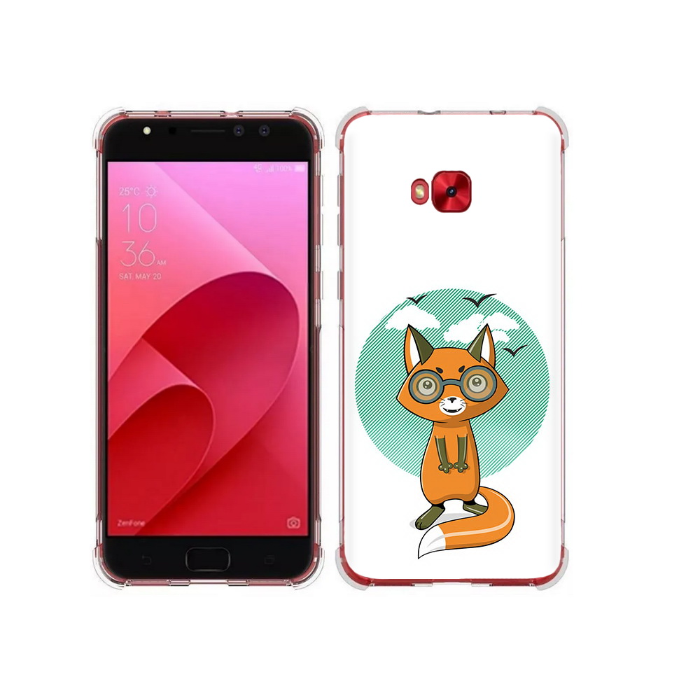 

Чехол MyPads Tocco для Asus ZenFone 4 Selfie задумчивая лиса (PT76274.652.348), Прозрачный, Tocco