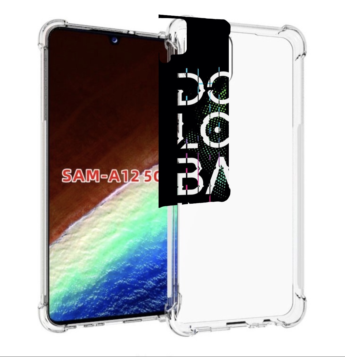 

Чехол MyPads графический-текст для Samsung Galaxy A12 (SM-A125F) 2020/21, Прозрачный, Tocco