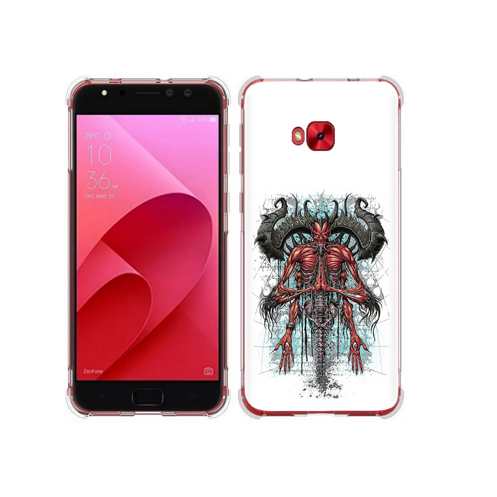 

Чехол MyPads Tocco для Asus ZenFone 4 Selfie дьявол (PT76274.652.340), Прозрачный, Tocco