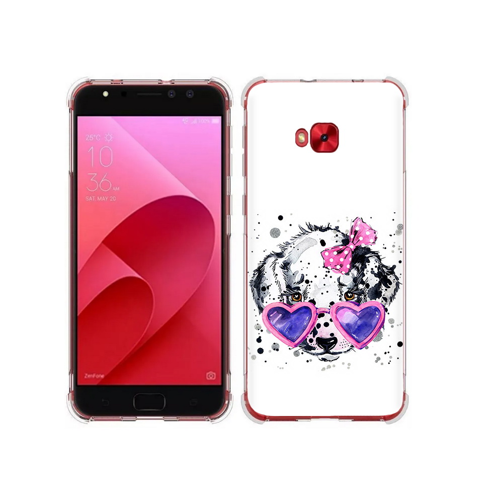 Чехол MyPads Tocco для Asus ZenFone 4 Selfie долматинец в очках (PT76274.652.337)