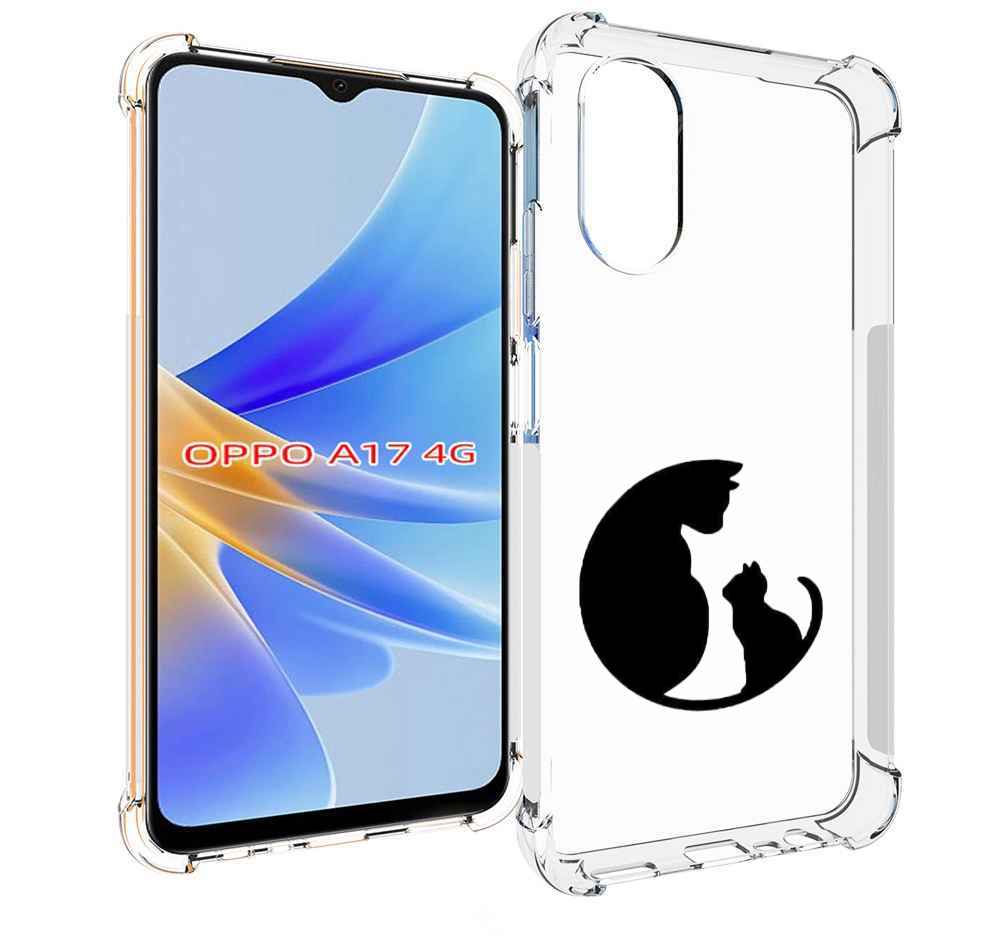 

Чехол MyPads коты в полукруге для OPPO A17, Прозрачный, Tocco