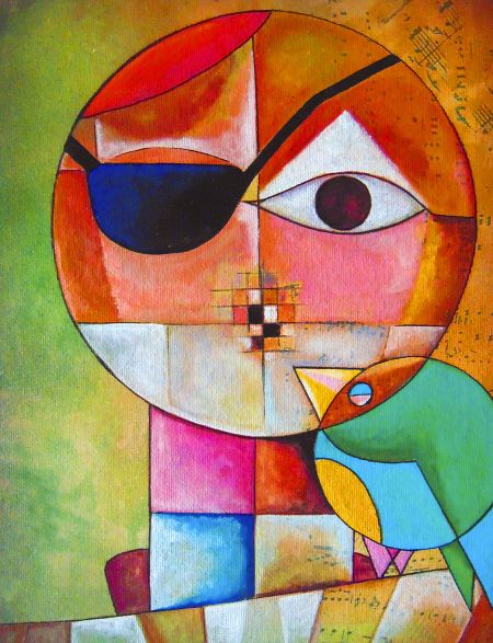 

Алмазная мозаика без подрамника Пират авангарда, 50x40 см, 50 цветов, 57101, РА-123