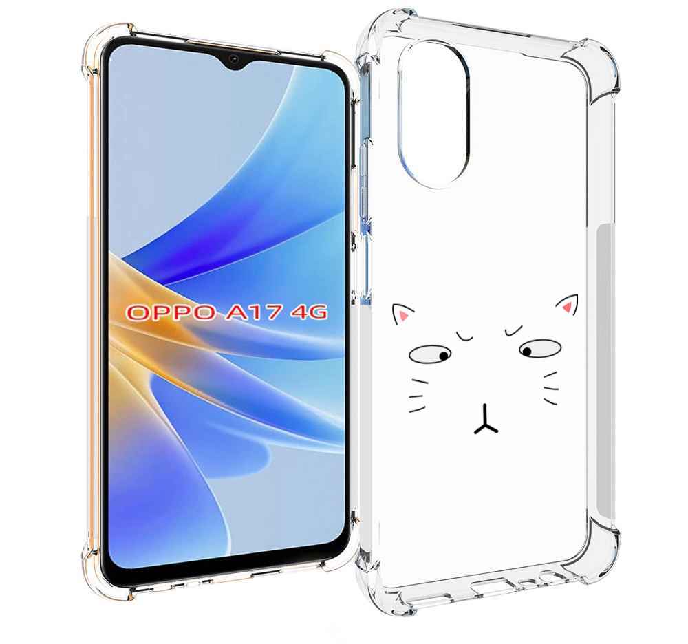 

Чехол MyPads кот-части-лица для OPPO A17, Прозрачный, Tocco
