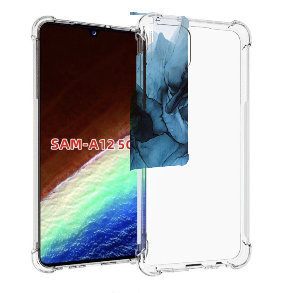 

Чехол MyPads голубой дымок для Samsung Galaxy A12 (SM-A125F) 2020/21/A12 Nacho SM-A127F, Прозрачный, Tocco