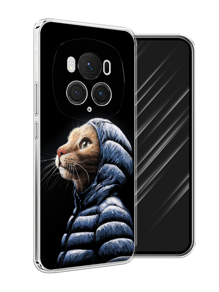 

Чехол Awog на Honor Magic 6 Pro "Кот в капюшоне", Черный;бежевый;синий, 6123750-1