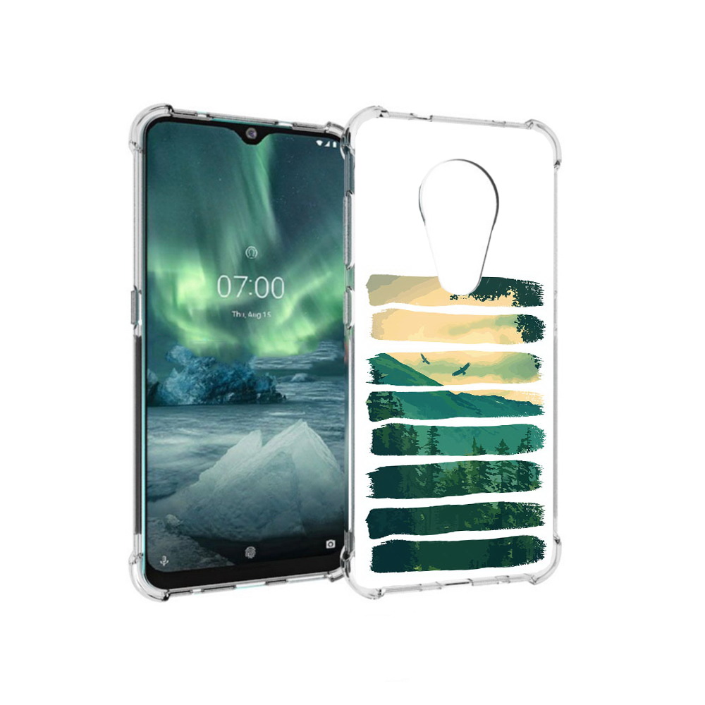 

Чехол MyPads Tocco для Nokia 7.2 Лесная чаща (PT139171.105.107), Прозрачный, Tocco