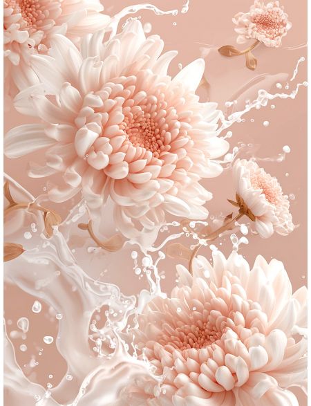 

Алмазная мозаика без подрамника Нежные цветы, 50x40 см, 44 цветов, 82645, РА-671