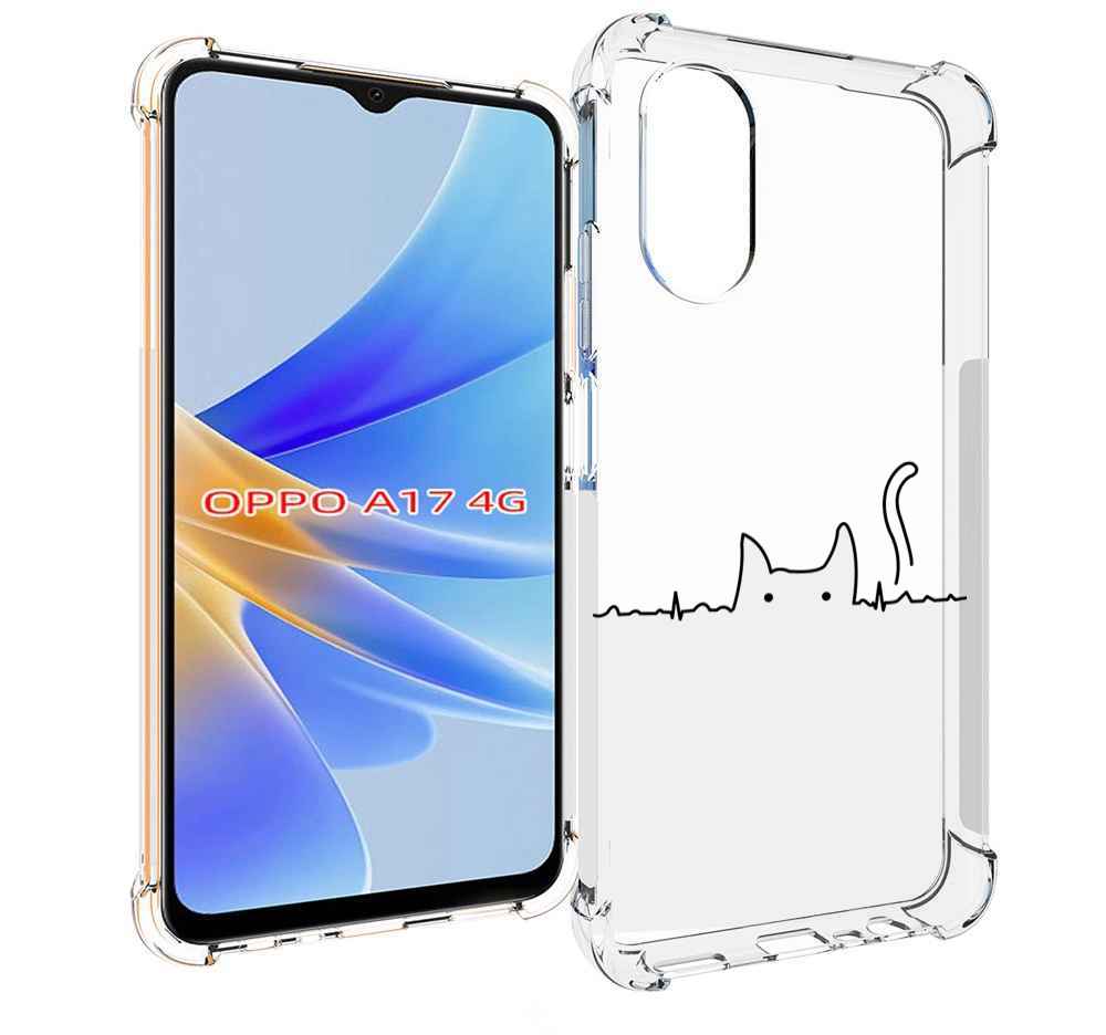 

Чехол MyPads кот-музыкальный для OPPO A17, Прозрачный, Tocco