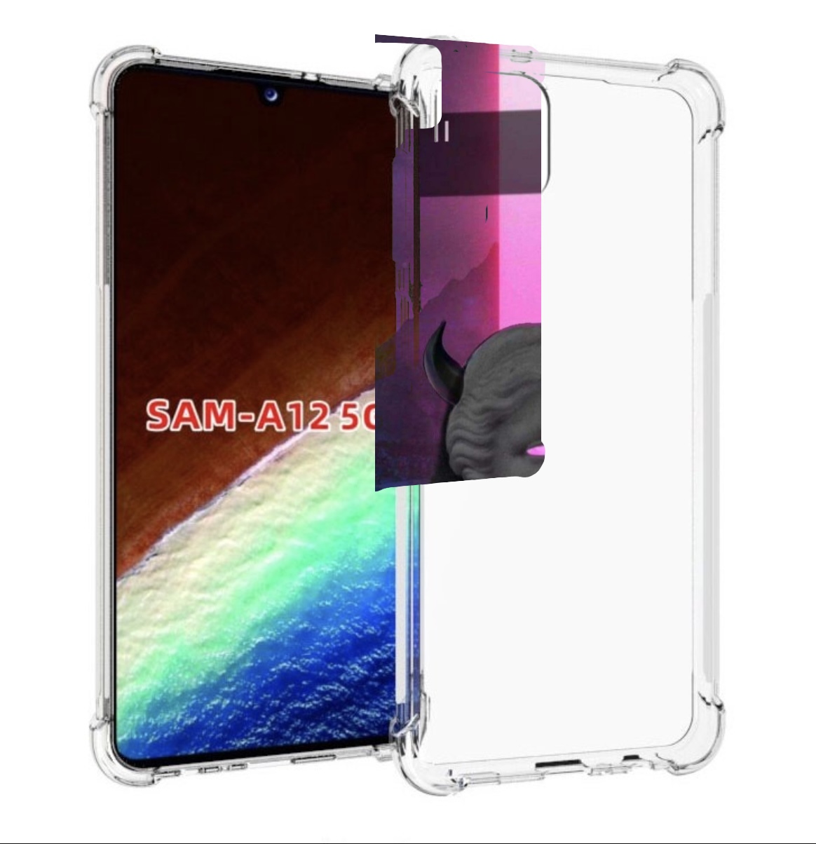 

Чехол MyPads глитч-статуя для Samsung Galaxy A12 (SM-A125F) 2020/21/A12 Nacho SM-A127F, Прозрачный, Tocco