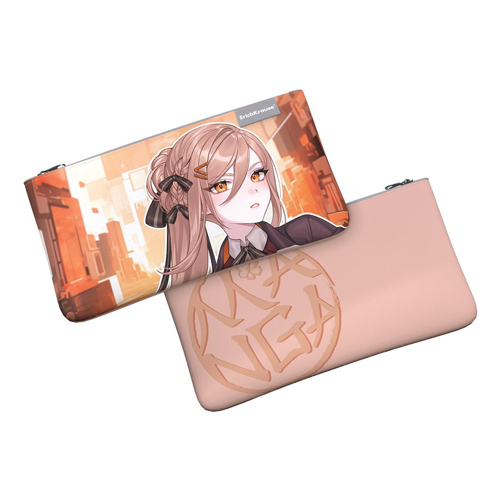 

Пенал конверт ErichKrause Light Manga Beige 60989 220x120мм, Разноцветный, Пеналы конверты
