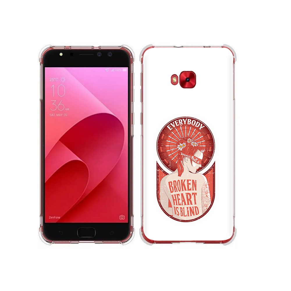 

Чехол MyPads Tocco для Asus ZenFone 4 Selfie девушка разбитое сердце (PT76274.652.310), Прозрачный, Tocco