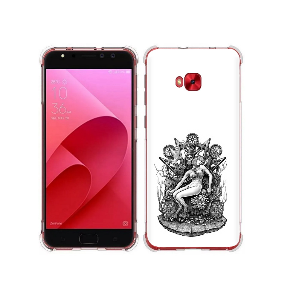 Чехол MyPads Tocco для Asus ZenFone 4 Selfie девушка на троне (PT76274.652.309)