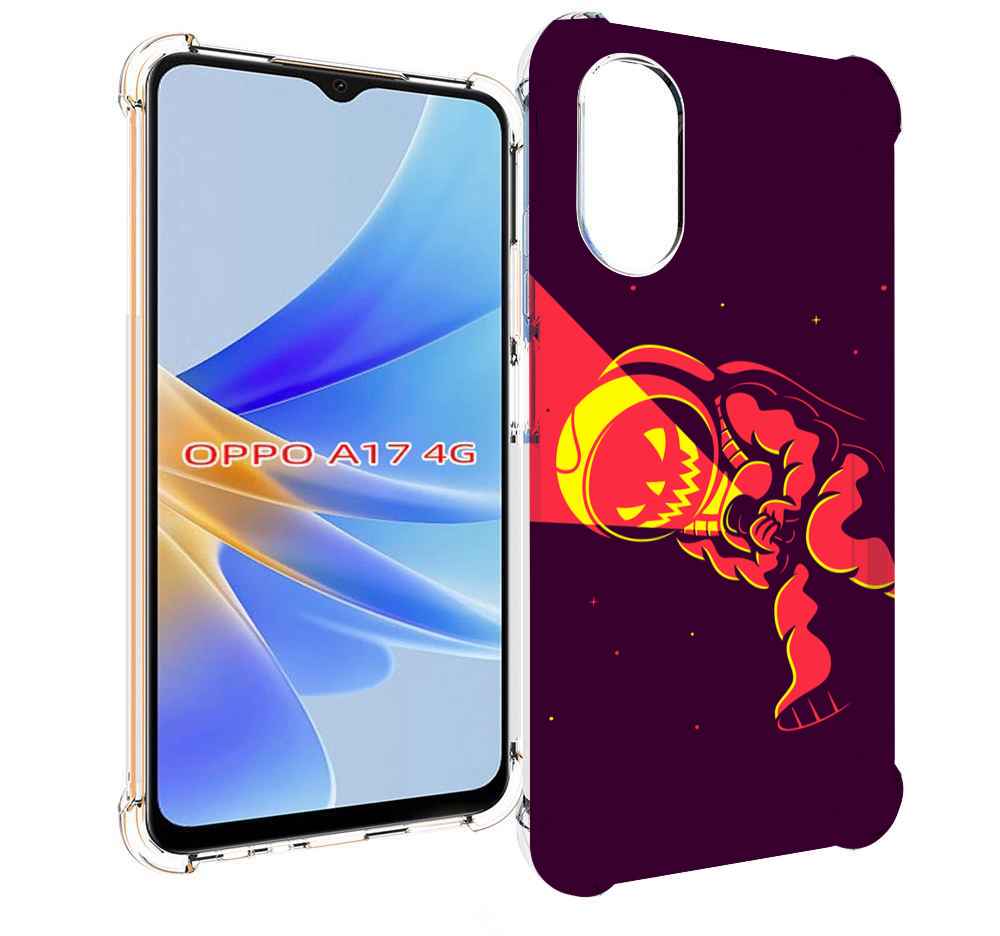 

Чехол MyPads космонавт-в-хеллуин для OPPO A17, Прозрачный, Tocco