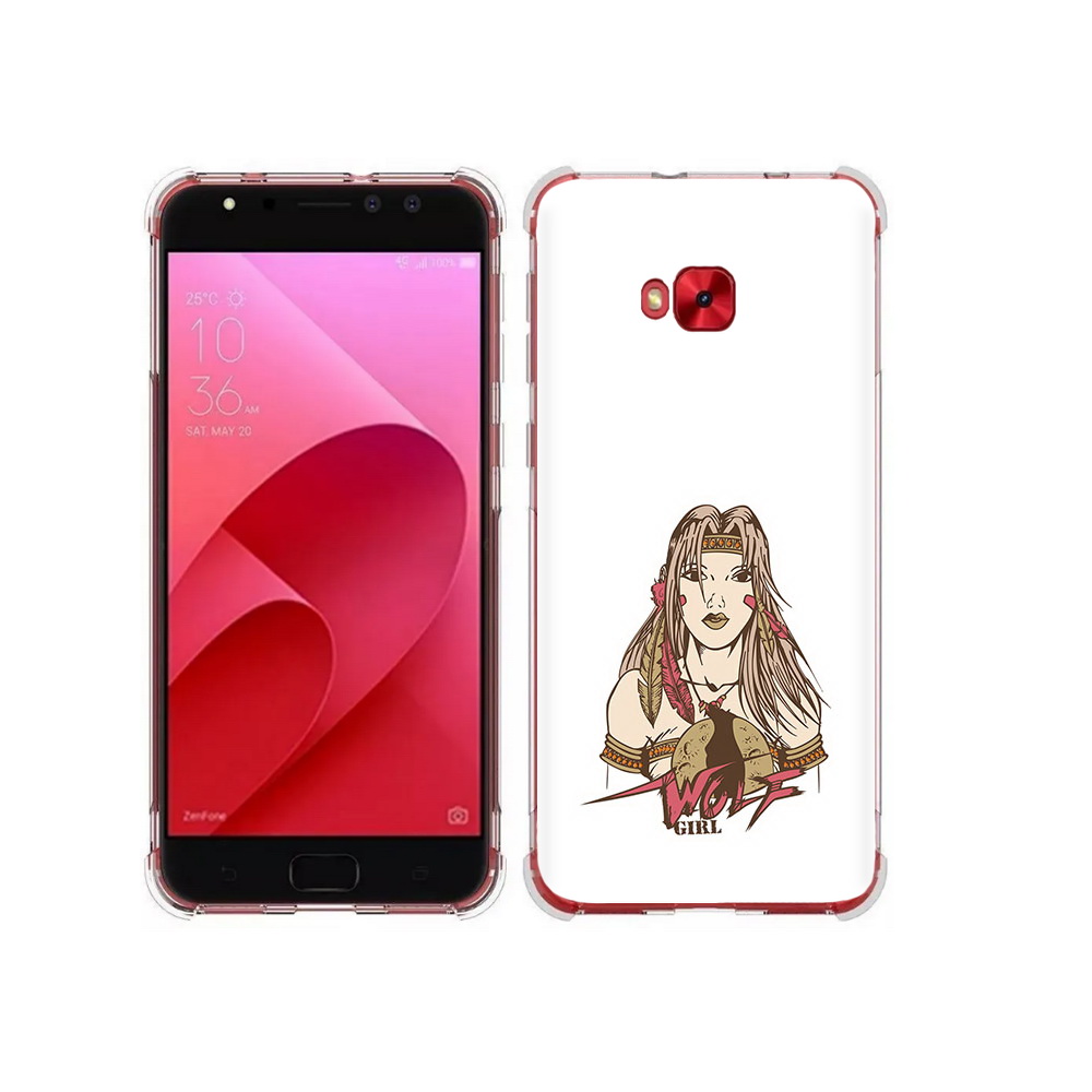 

Чехол MyPads Tocco для Asus ZenFone 4 Selfie девушка волк (PT76274.652.306), Прозрачный, Tocco