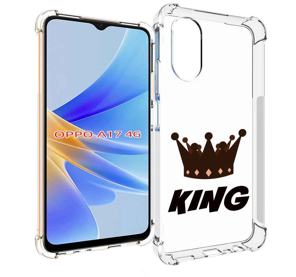 

Чехол MyPads корона-короля-черный для OPPO A17, Прозрачный, Tocco