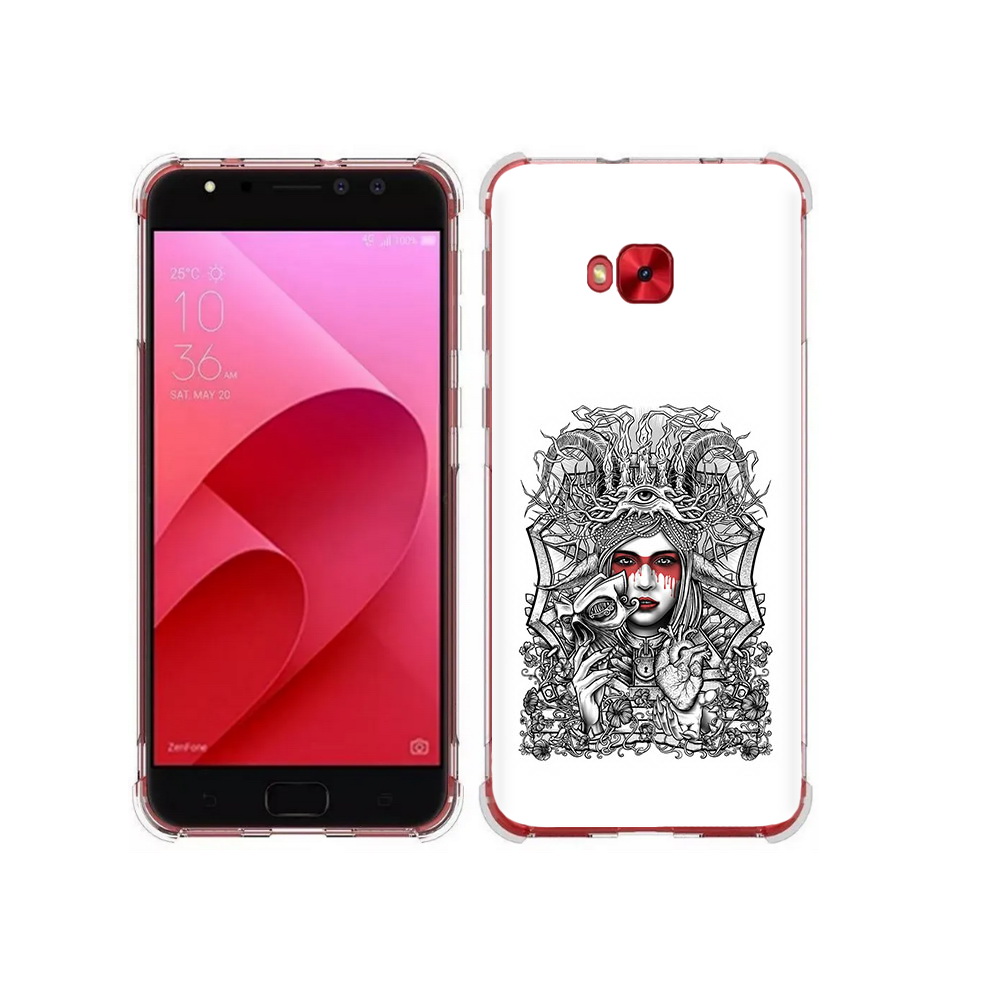 

Чехол MyPads Tocco для Asus ZenFone 4 Selfie грусная девушка (PT76274.652.302), Прозрачный, Tocco