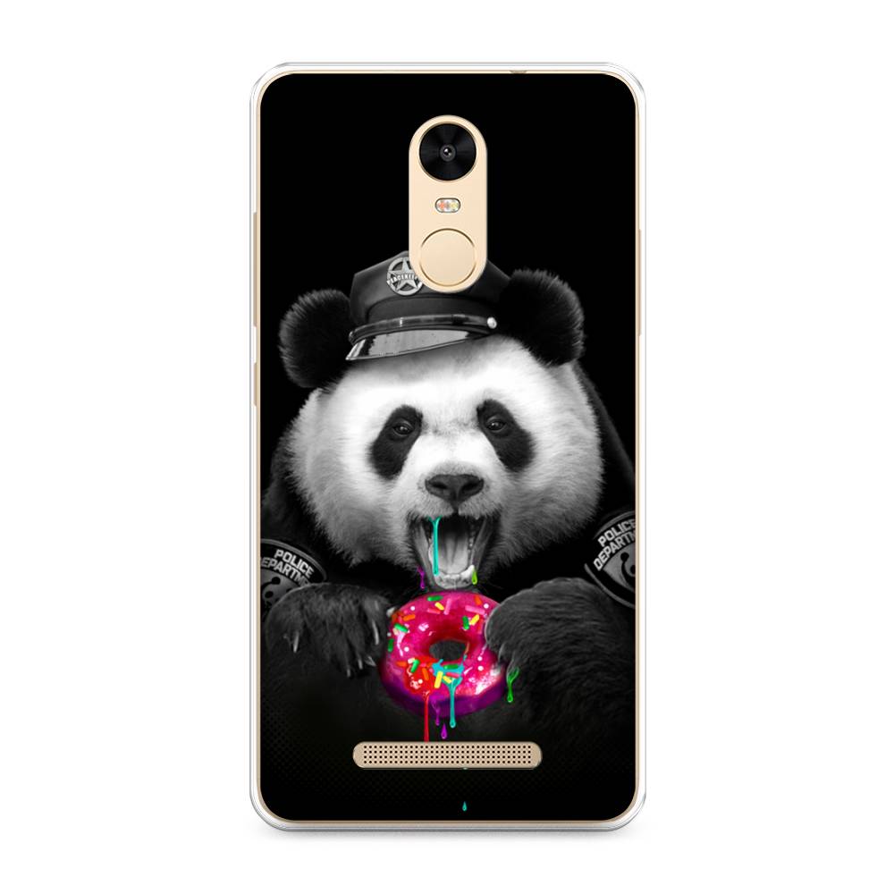 фото Силиконовый чехол "панда police" на xiaomi redmi note 3 awog