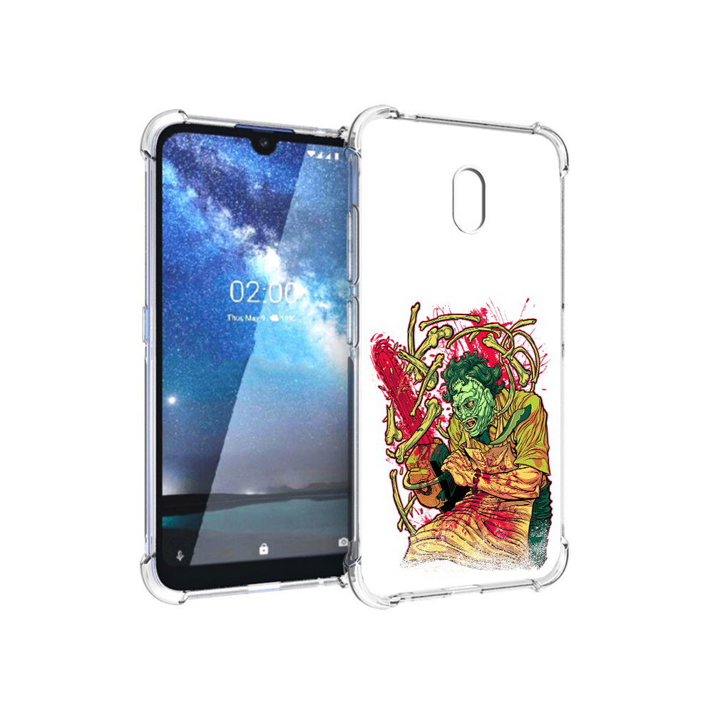 

Чехол MyPads Tocco для Nokia 2.2 яркий мясник (PT134721.103.711), Прозрачный, Tocco