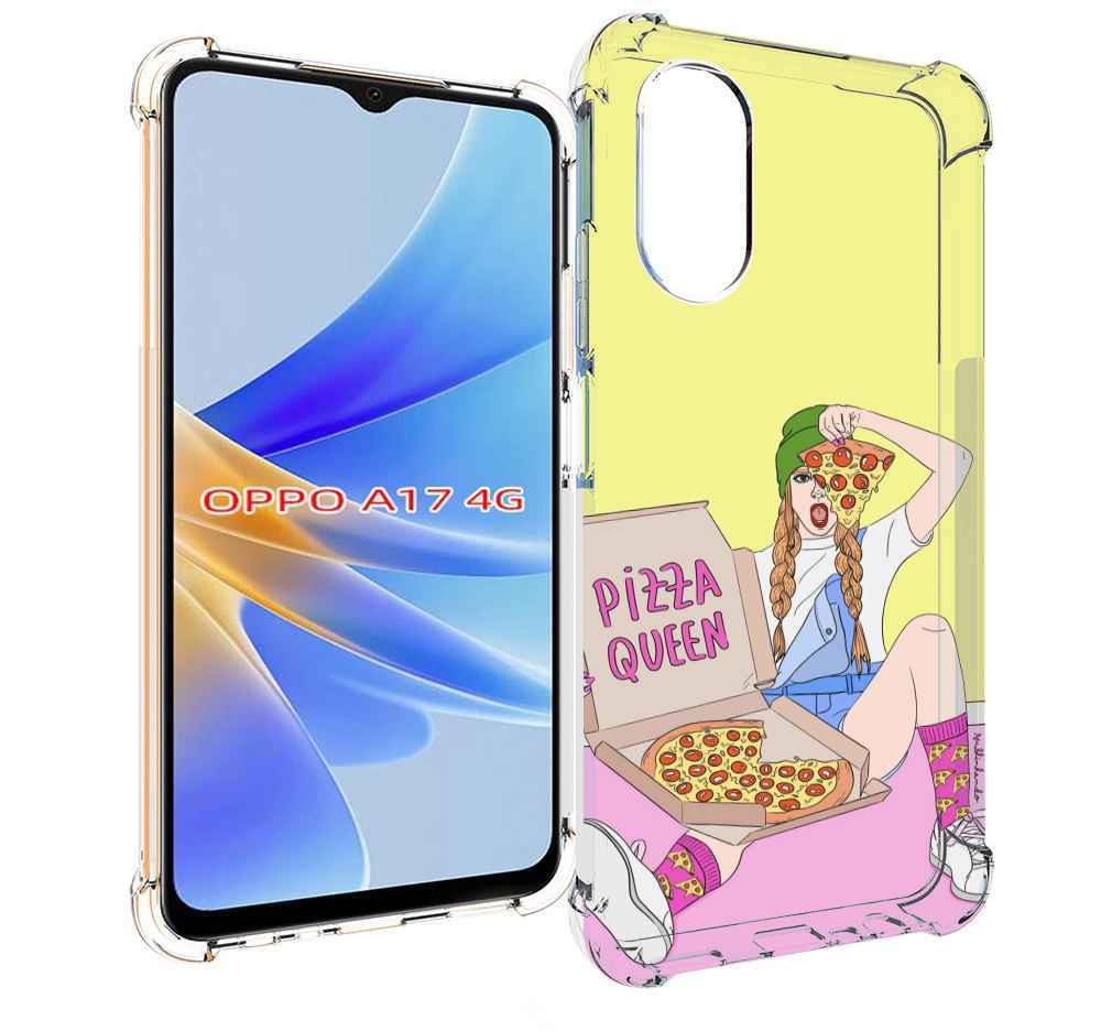 

Чехол MyPads королева-пиццы женский для OPPO A17, Прозрачный, Tocco