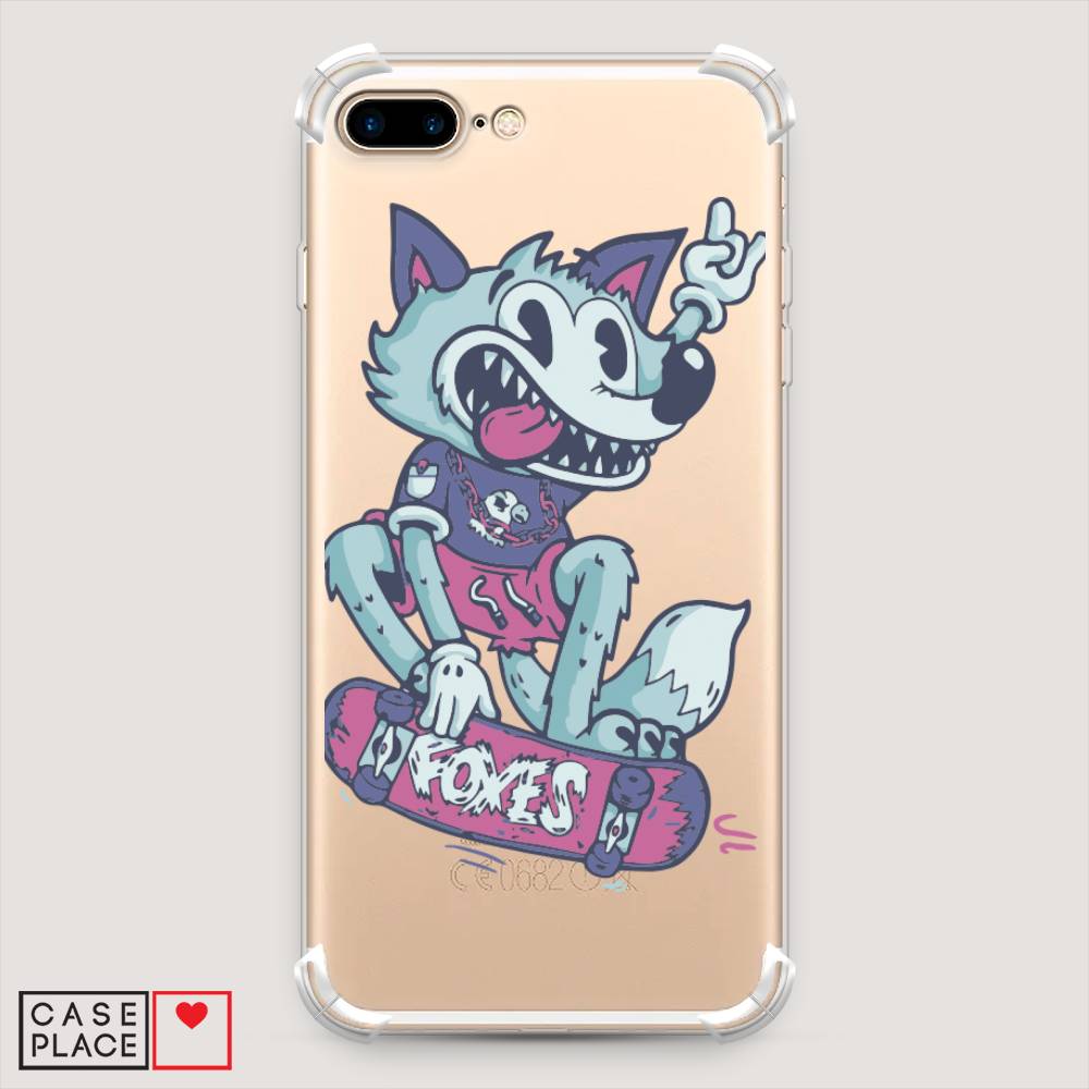 

Чехол Awog на Apple iPhone 8 Plus / Айфон 8 Plus "Foxes", Разноцветный, 10951-1