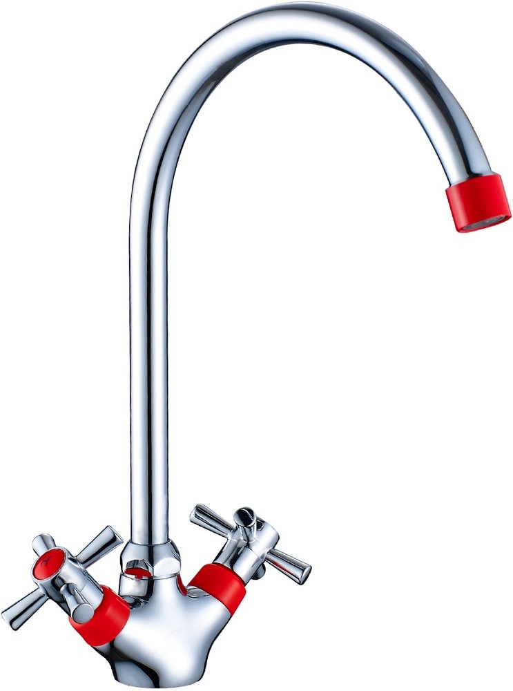 

Смеситель для кухни Decoroom SO51 SO51028-Red, Серебристый;красный, SO51 SO51028-Red