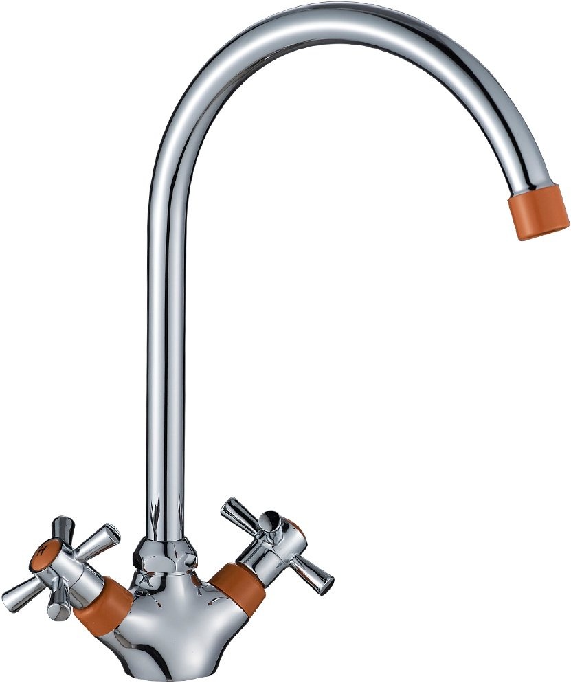 

Смеситель для кухни Decoroom SO51 SO51028-Orange, Серебристый;оранжевый, SO51 SO51028-Orange