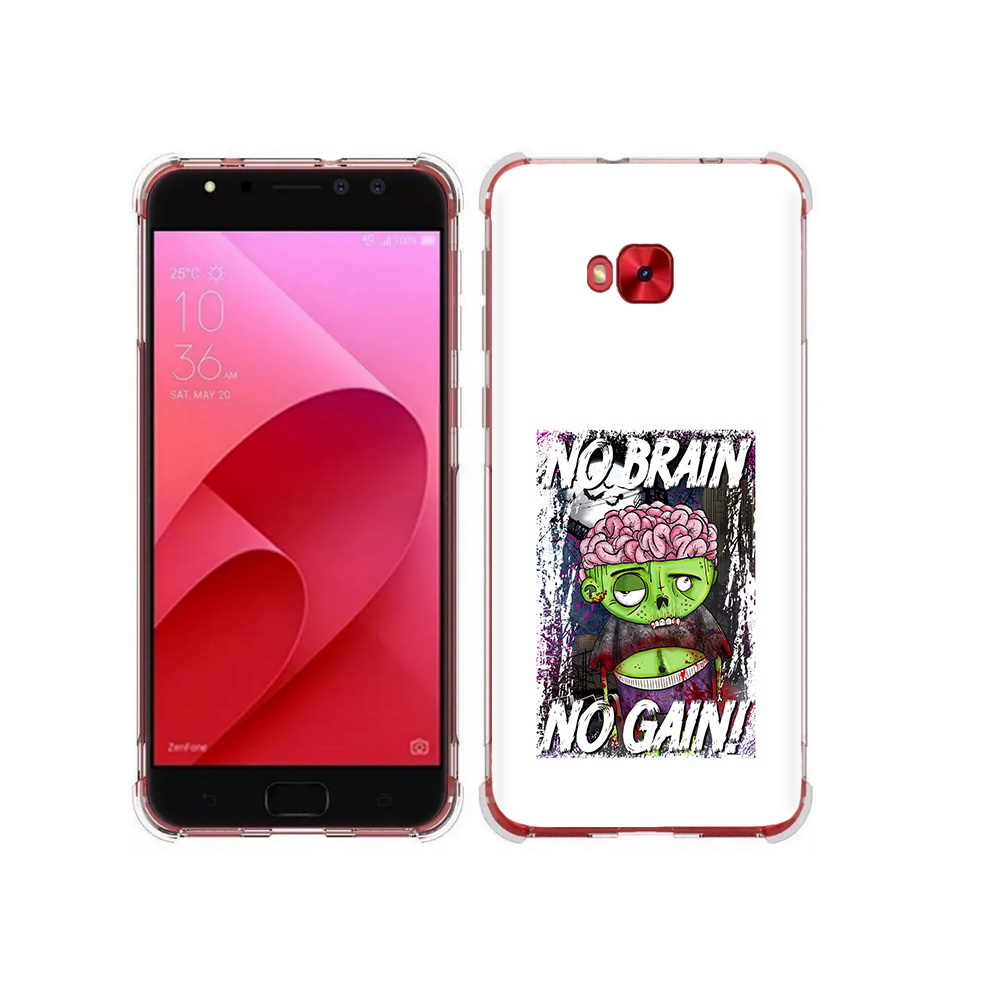

Чехол MyPads Tocco для Asus ZenFone 4 Selfie глупый зомби (PT76274.652.289), Прозрачный, Tocco