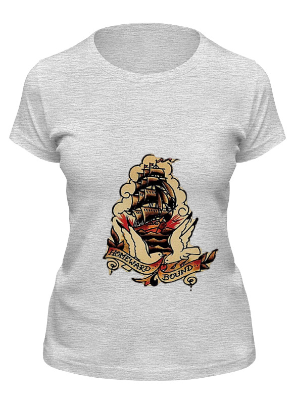 

Футболка женская Printio Pinguin серая 2XL, Серый, Pinguin