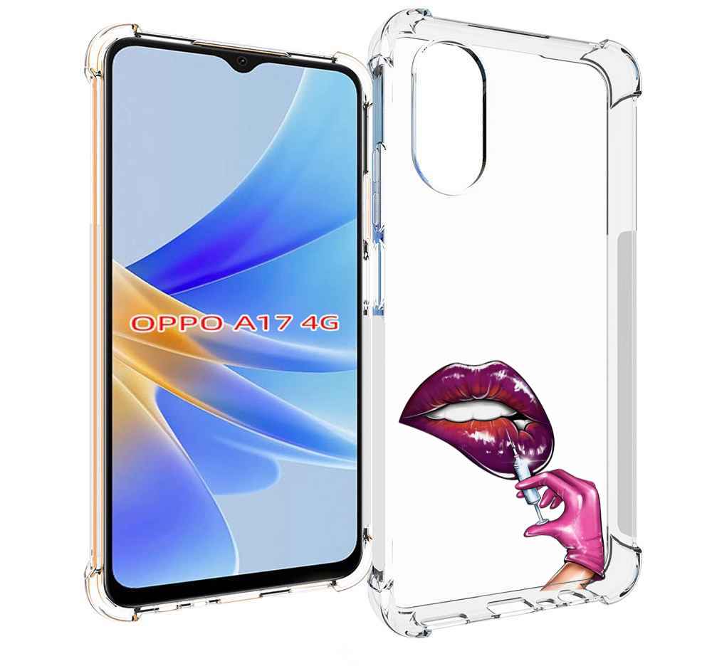 

Чехол MyPads качаем-губы для OPPO A17, Прозрачный, Tocco