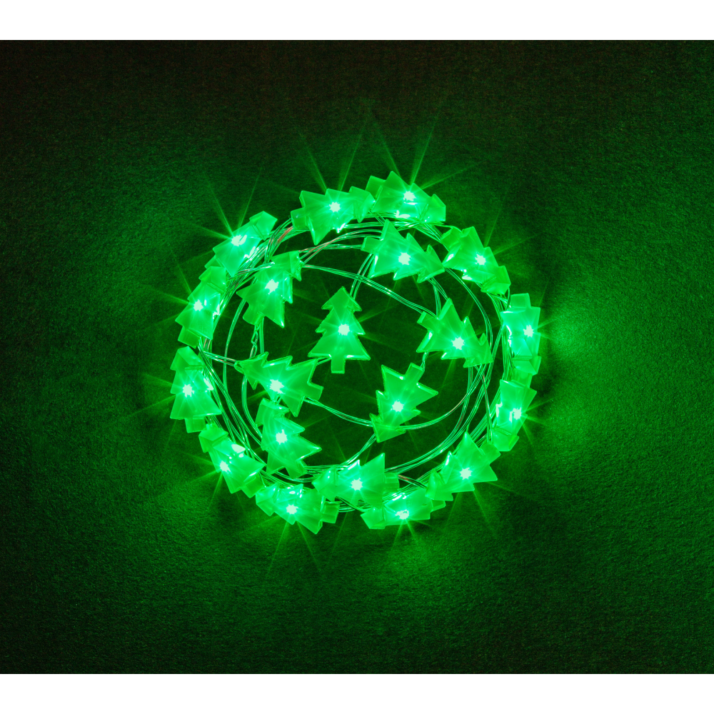 Световая гирлянда новогодняя NAVIGATOR NGF-DM002-20G-2AA 14050 2 м зеленый