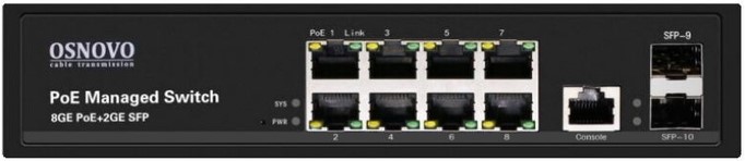 

Коммутатор Osnovo SW-80802/L черный, SW-80802/L