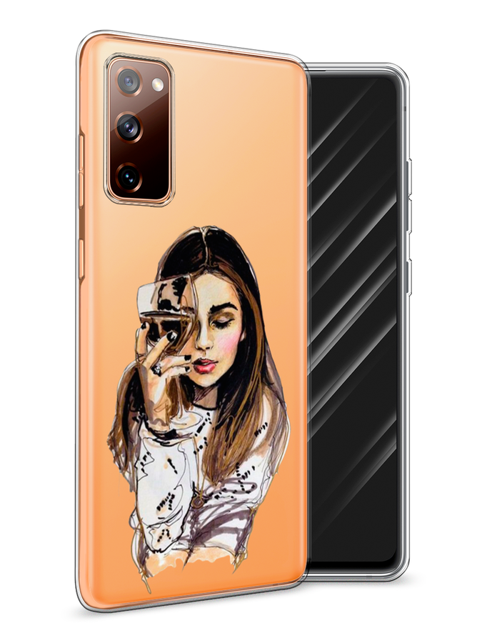 

Чехол Awog на Samsung Galaxy S20 FE / Самсунг S20 FE "Девушка с бокалом", Разноцветный, 2101350-7