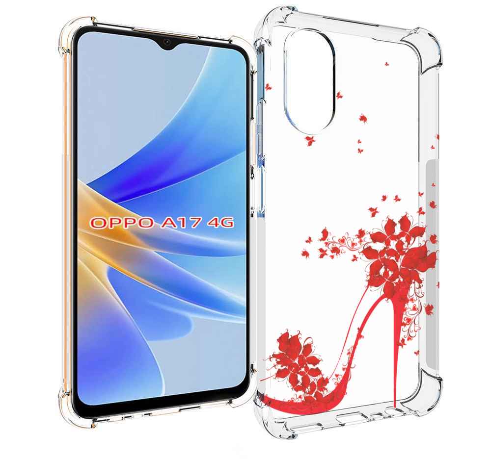 

Чехол MyPads каблук-в-цветах для OPPO A17, Прозрачный, Tocco