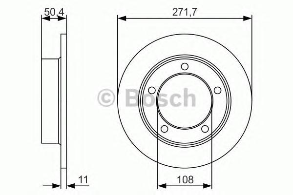 

Тормозной диск Bosch комплект 1 шт. 0986479R73