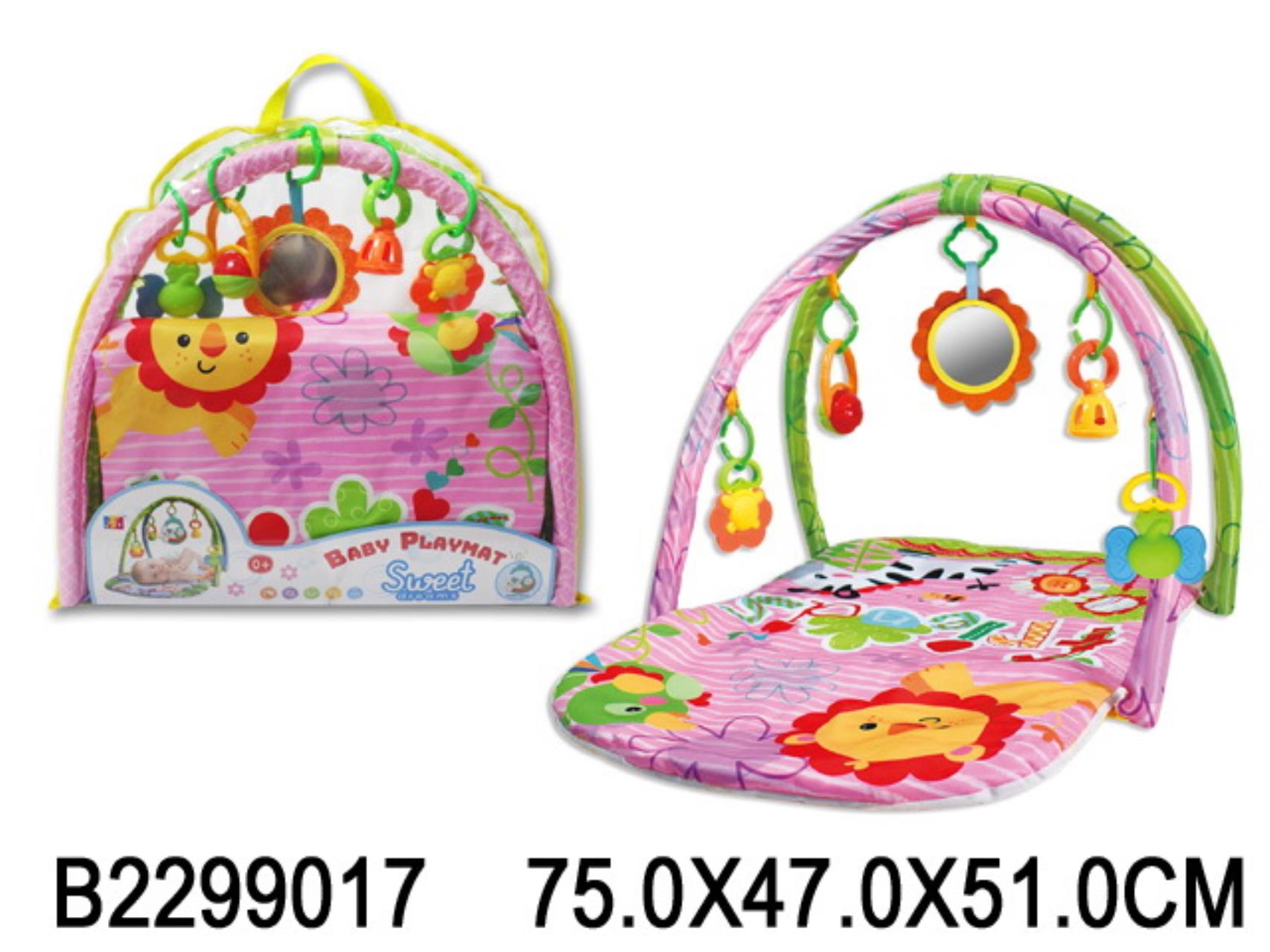 

Коврик дет. мягкий, 5 подвесных игрушек, мягконабивной, размер коврика 75x47x51 см, в с
