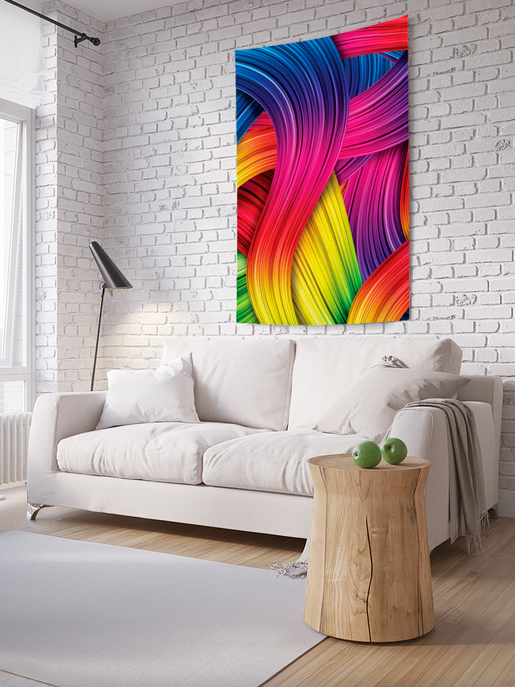 

Вертикальное фотопанно на стену JoyArty Плетение из волн 100x150 см, Плетение из волн