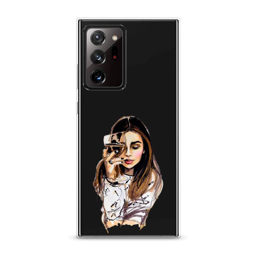 

Чехол Awog на Samsung Galaxy Note 20 Ultra / Самсунг Note 20 Ultra "Девушка с бокалом", Разноцветный, 2101050-7