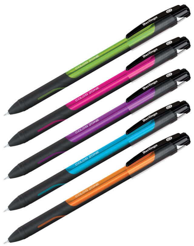 

Ручка шариковая Berlingo Color Zone stick, синяя, 0,7 мм, 1 шт.