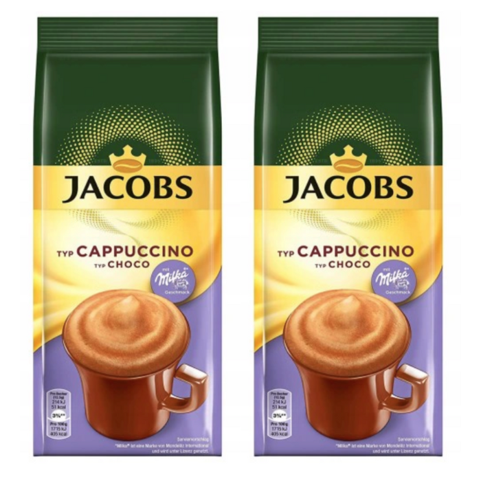 

Напиток кофейный Jacobs cappuccino choco растворимый со вкусом шоколада, 500 г х 2 шт
