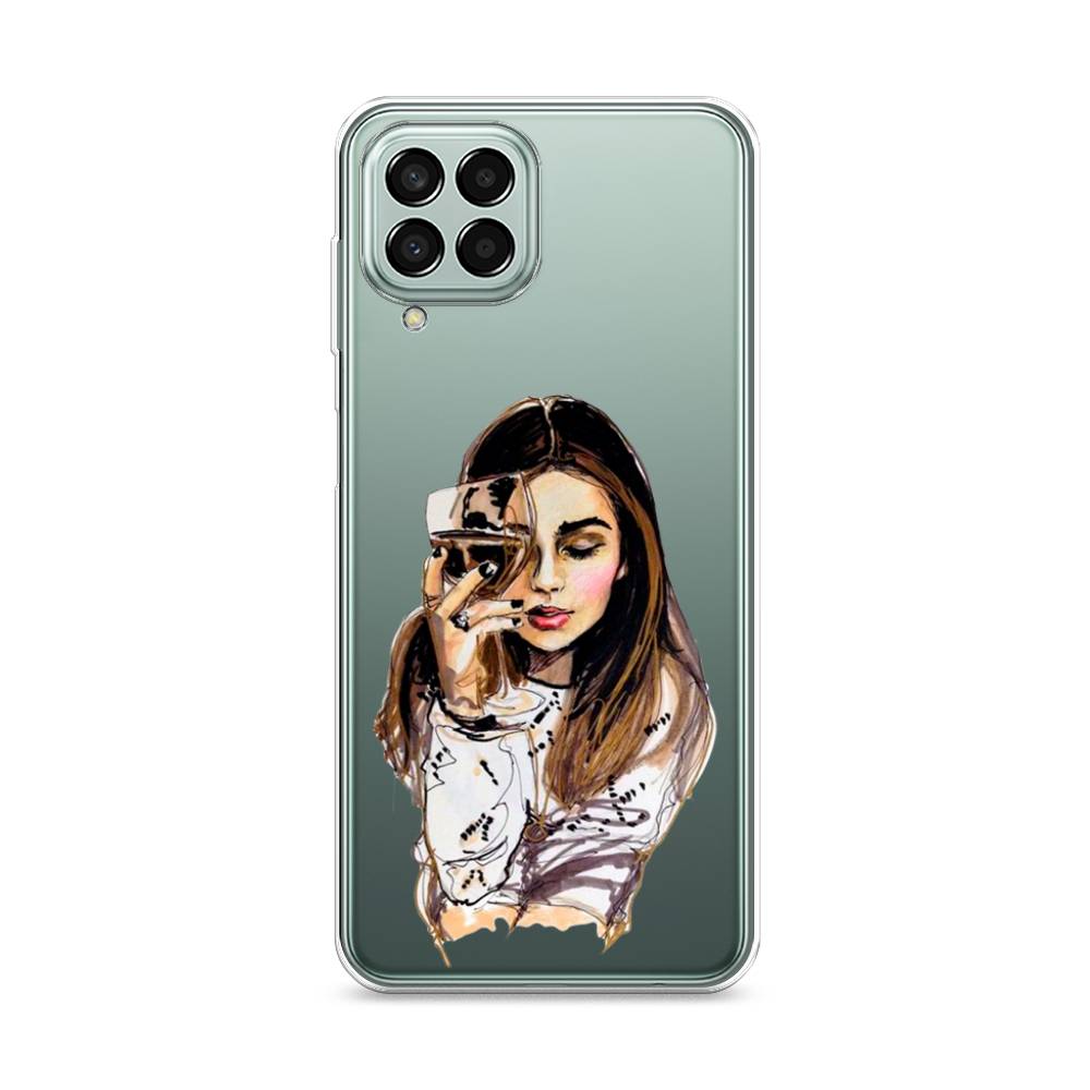 

Чехол Awog на Samsung Galaxy M33 / Самсунг M33 "Девушка с бокалом", Разноцветный, 2105650-7