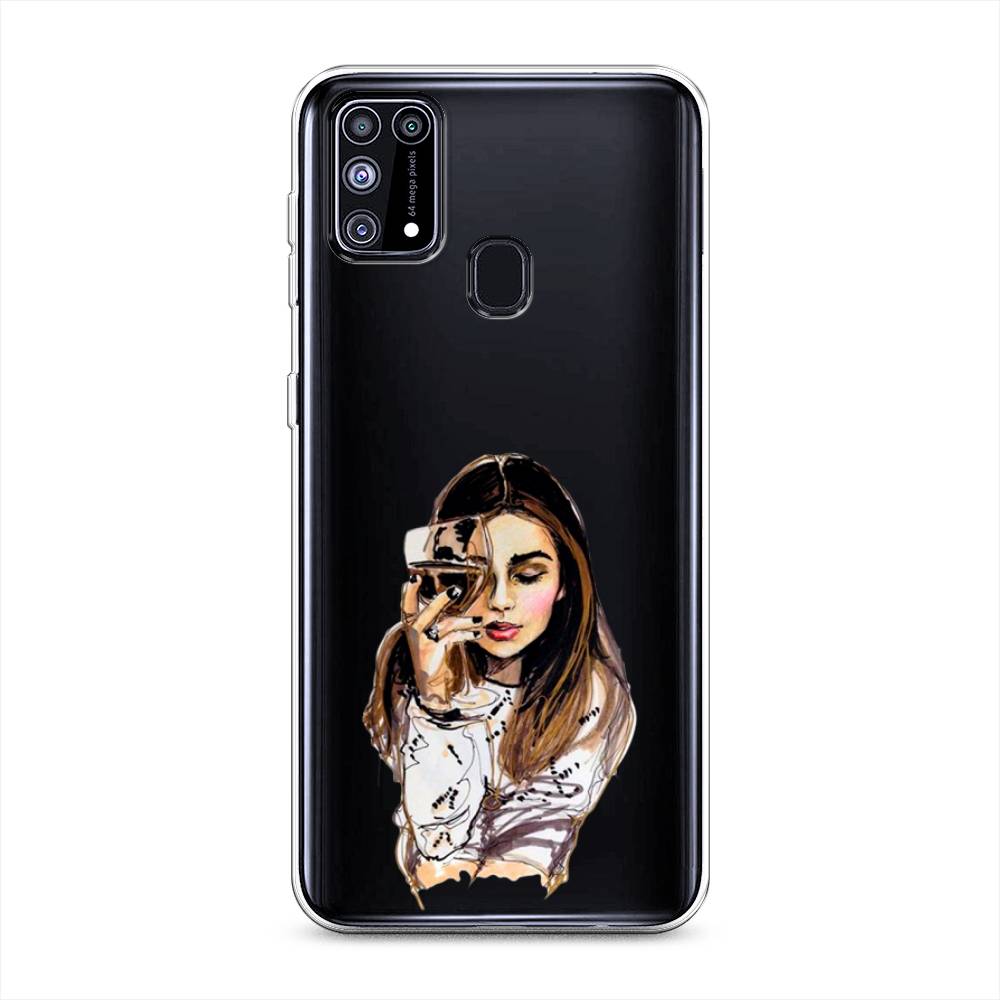 

Чехол Awog на Samsung Galaxy M31 / Самсунг M31 "Девушка с бокалом", Разноцветный, 2100750-7