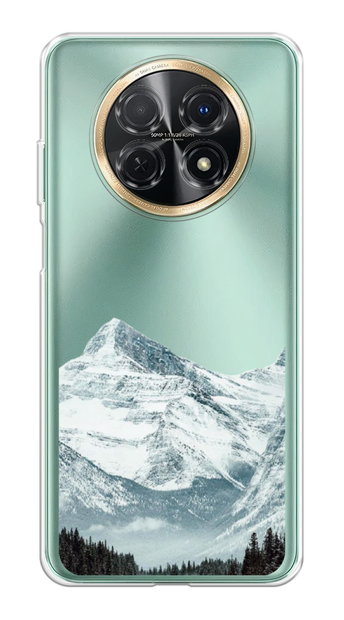 

Чехол на Huawei Nova Y91 "Горы арт 1", Белый;зеленый, 6121650-2